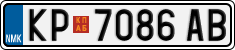 License plate of North Macedonia, Regular plates (2012)