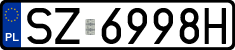 License plates of Poland, Regular car plates