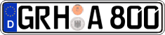 German license plate, Regular plates