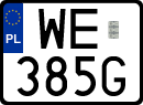 License plates of Poland, Special vehicles and motorcycles