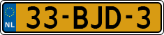 License plate of the Netherlands, Heavy Commercial Vehicles (1994 system)