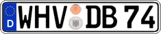 German license plate, Regular plates