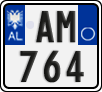 License plate of Albania, Motorcycles (2011)