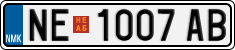 License plate of North Macedonia, Regular plates (2012)