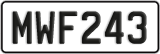 License plate of New Zealand, ABC1(23)