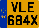 License plate of the United Kingdom, 1963 year system
