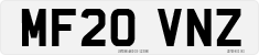 License plate of the United Kingdom, 2001 year system