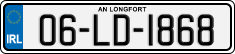 License plate of Ireland, Regular plates
