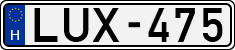license plates of Hungary, Cars (1990)