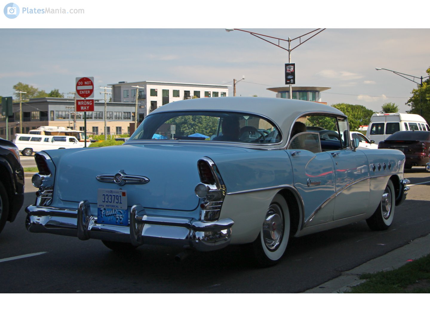 333791, Buick Century 2nd gen (Riviera) 4-door Hardtop (63; B-body), 1st facelift, 1954–1955