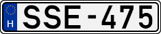 license plates of Hungary, Cars (1990)