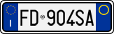 License plate of Italy, Cars (1994 year series)