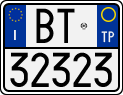 License plate of Italy, Motorcycles (1994 year series)