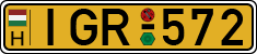 license plates of Hungary, Commercial vehicles (1990)