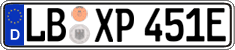 German license plate, Electric vehicles