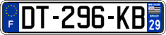 French license plate, SIV (ordinary)