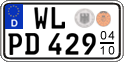 German license plate, Seasonal plates