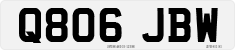 License plate of the United Kingdom, 1983 year system