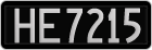 License plate of New Zealand, AB1(234)
