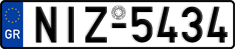 License plate of Greece, Cars