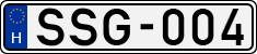 license plates of Hungary, Cars (1990)