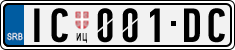 License plate of Serbia, Cars