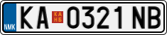 License plate of North Macedonia, Regular plates (2012)