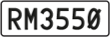 License plate of New Zealand, AB1(234)