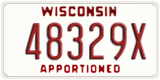 Wisconsin, Apportioned (12345A)