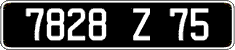 French license plate, FNI