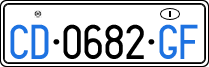 License plate of Italy, Diplomatic