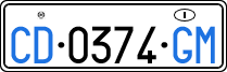 License plate of Italy, Diplomatic