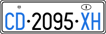 License plate of Italy, Diplomatic