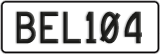 License plate of New Zealand, ABC1(23)