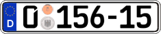 German license plate, Diplomatic
