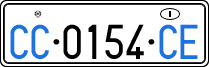 License plate of Italy, Diplomatic