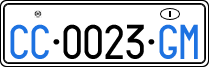 License plate of Italy, Diplomatic