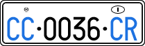 License plate of Italy, Diplomatic