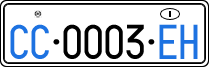 License plate of Italy, Diplomatic