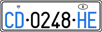 License plate of Italy, Diplomatic