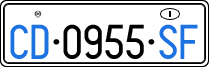 License plate of Italy, Diplomatic