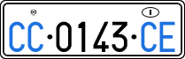 License plate of Italy, Diplomatic
