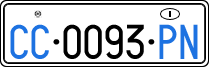 License plate of Italy, Diplomatic