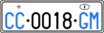 License plate of Italy, Diplomatic