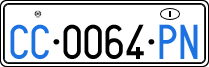 License plate of Italy, Diplomatic
