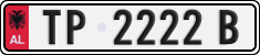 License plate of Albania, Cars (1993)