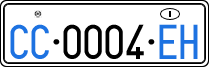 License plate of Italy, Diplomatic