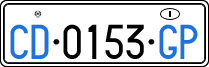 License plate of Italy, Diplomatic