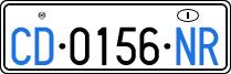 License plate of Italy, Diplomatic
