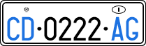 License plate of Italy, Diplomatic